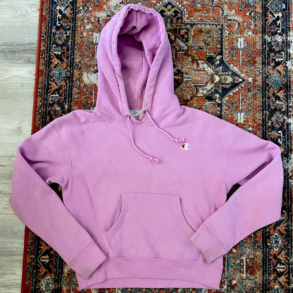 Pink champion hoodie